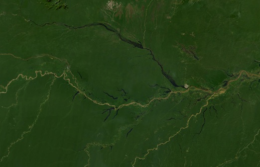 Vue satellite : L’Amazonie