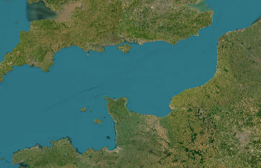Vue satellite : La Manche