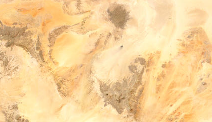 Vue satellite : Le Sahara