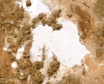 Vue satellite : Salar d’Uyuni
