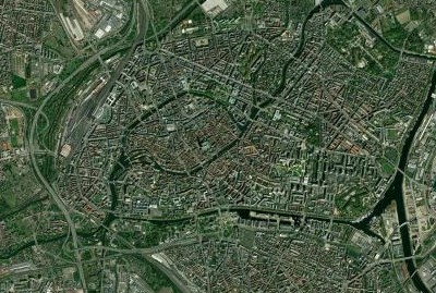Vue satellite : Strasbourg
